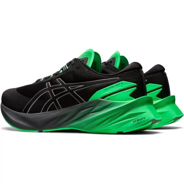 imageASICS Mens NOVABLAST 3 LITEShow Running ShoesBlackNew Leaf