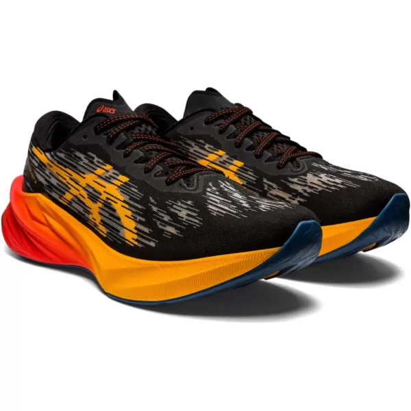 imageASICS Mens NOVABLAST 3 Running ShoesBlackAmber