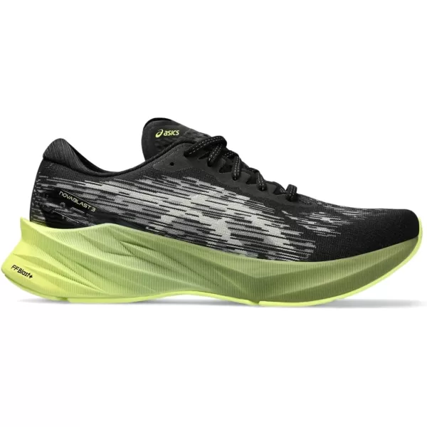 imageASICS Mens NOVABLAST 3 Running ShoesBlackDried Leaf Green