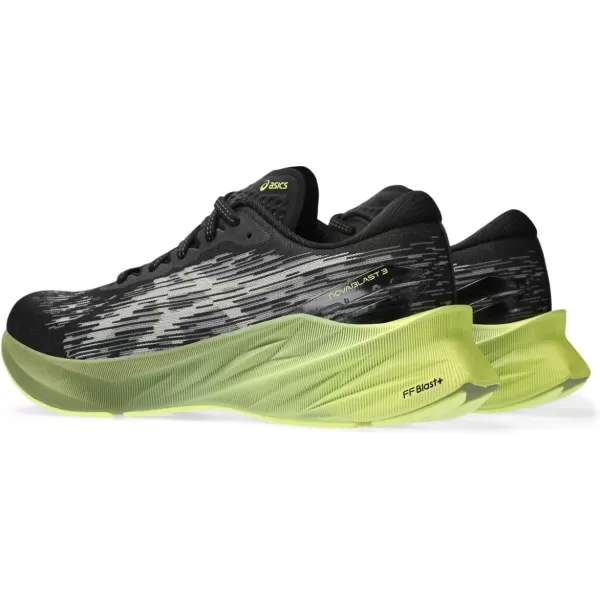 imageASICS Mens NOVABLAST 3 Running ShoesBlackDried Leaf Green
