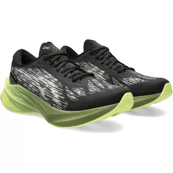 imageASICS Mens NOVABLAST 3 Running ShoesBlackDried Leaf Green