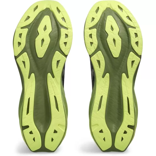 imageASICS Mens NOVABLAST 3 Running ShoesBlackDried Leaf Green