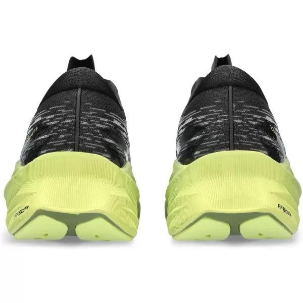 imageASICS Mens NOVABLAST 3 Running ShoesBlackDried Leaf Green
