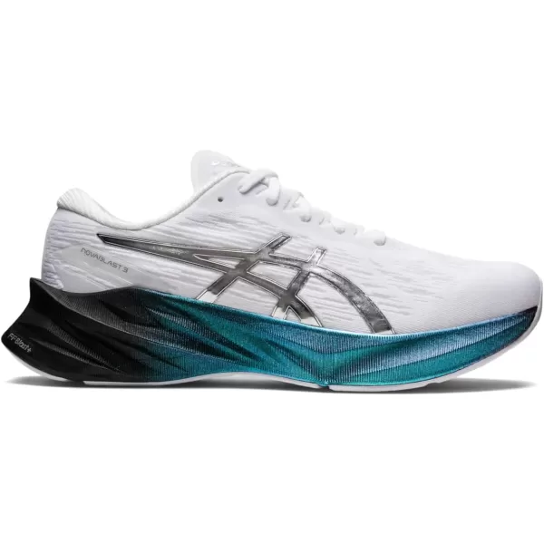 imageASICS Mens NOVABLAST 3 Running ShoesWhitePure Silver
