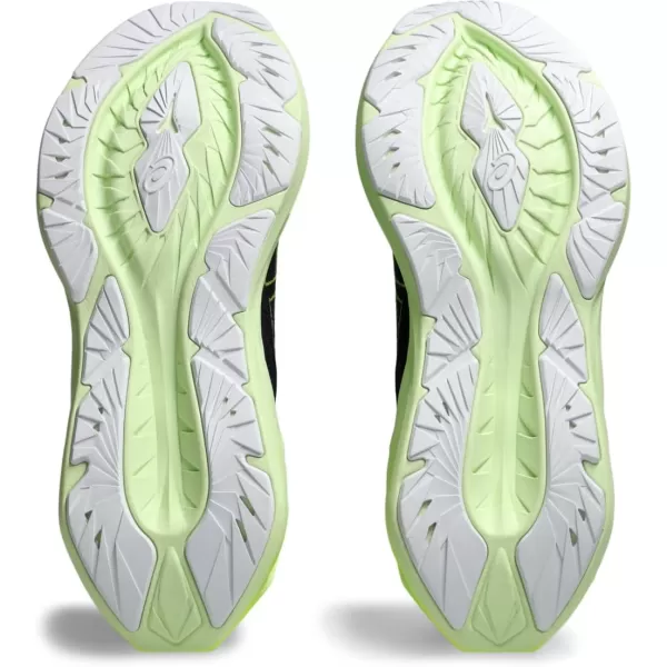 imageASICS Mens NOVABLAST 4 Running ShoeBlackBlue Expanse