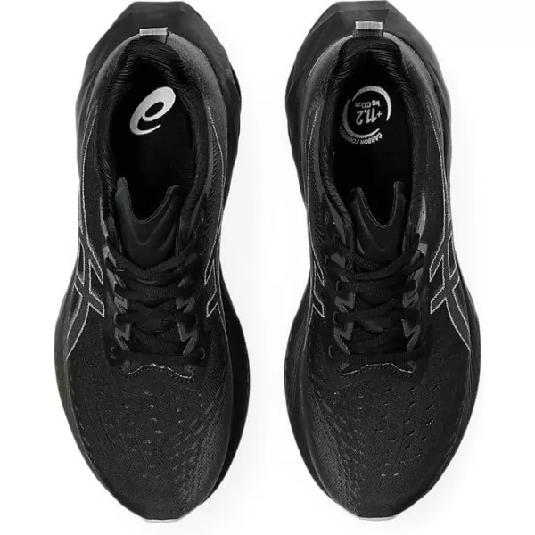 imageASICS Mens NOVABLAST 4 Running ShoeBlackGraphite Grey