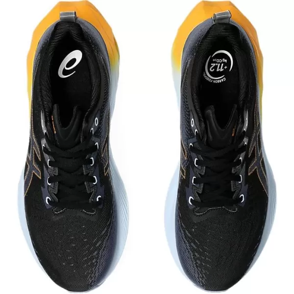 imageASICS Mens NOVABLAST 4 Running ShoeBlackThunder Blue