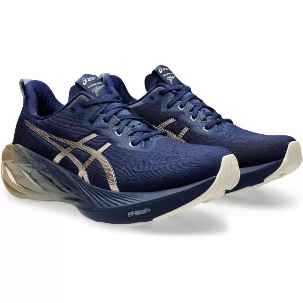 imageASICS Mens NOVABLAST 4 Running ShoeBlue ExpanseChampagne
