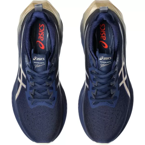 imageASICS Mens NOVABLAST 4 Running ShoeBlue ExpanseChampagne