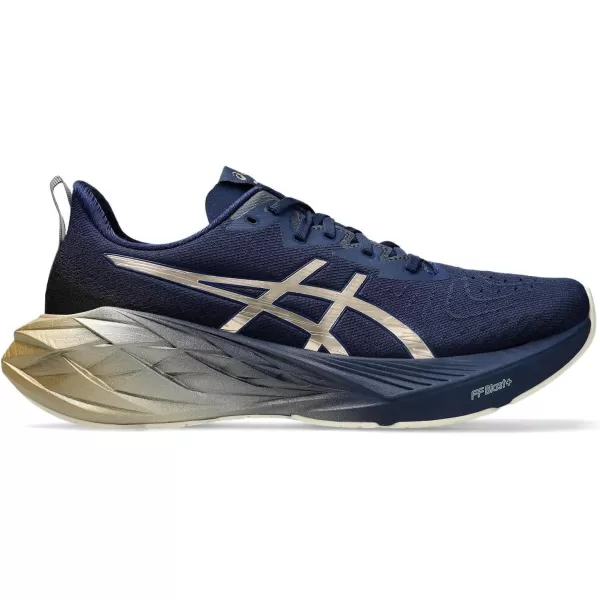 imageASICS Mens NOVABLAST 4 Running ShoeBlue ExpanseChampagne