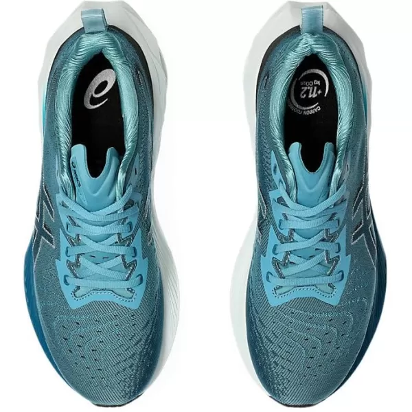 imageASICS Mens NOVABLAST 4 Running ShoeBlue TealEvening Teal