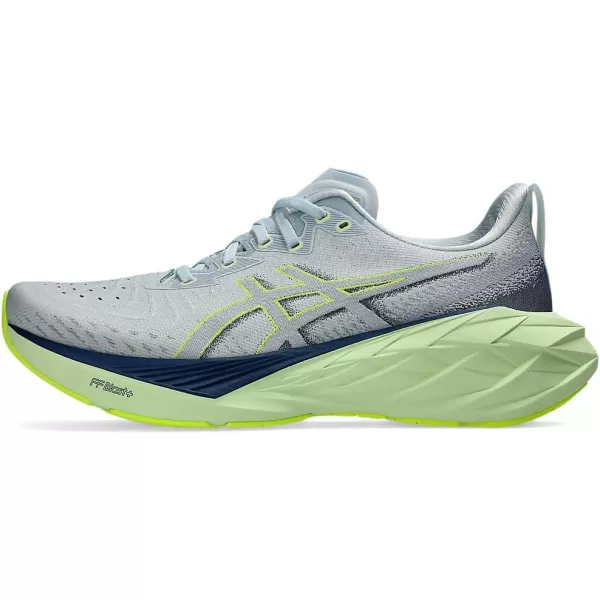 imageASICS Mens NOVABLAST 4 Running ShoeCool GreyBlue Expanse