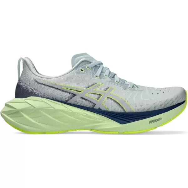 imageASICS Mens NOVABLAST 4 Running ShoeCool GreyBlue Expanse