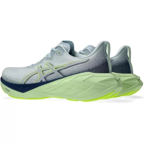 imageASICS Mens NOVABLAST 4 Running ShoeCool GreyBlue Expanse