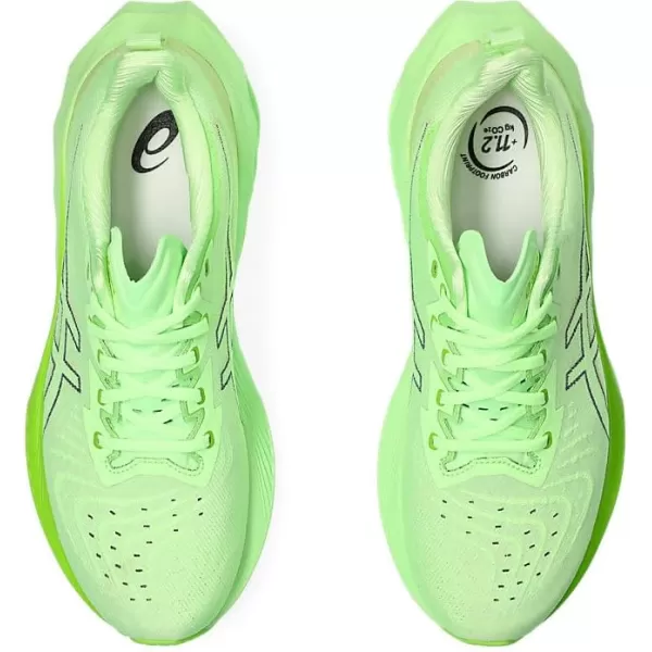 imageASICS Mens NOVABLAST 4 Running ShoeIlluminate GreenLime Burst