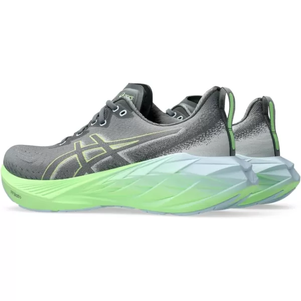 imageASICS Mens NOVABLAST 4 Running ShoeSteel GreyElectric Lime