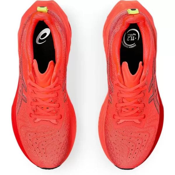 imageASICS Mens NOVABLAST 4 Running ShoeSunrise RedTrue Red