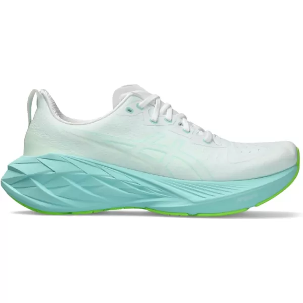 imageASICS Mens NOVABLAST 4 Running ShoeWhiteIlluminate Mint