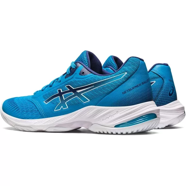 imageASICS Mens Netburner Ballistic FlyteFoam 3 Volleyball ShoesIsland BlueIndigo Blue
