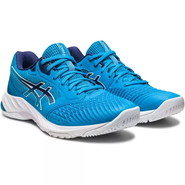 imageASICS Mens Netburner Ballistic FlyteFoam 3 Volleyball ShoesIsland BlueIndigo Blue