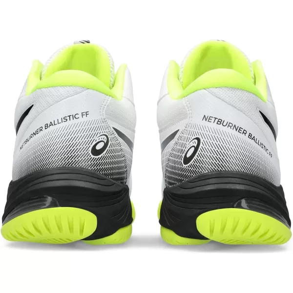 imageASICS Mens Netburner Ballistic FlyteFoam Mid Top 3 Volleyball ShoeWhiteGunmetal