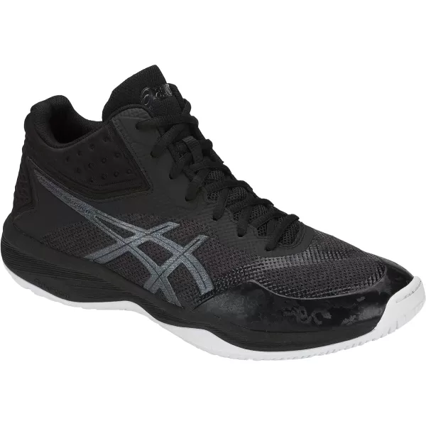 imageASICS Mens Netburner Ballistic FlyteFoam Mid Top Volleyball ShoesBlackBlack