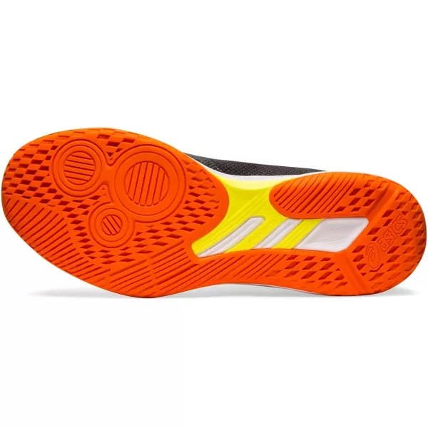 imageASICS Mens Netburner Ballistic FlyteFoam Mid Top Volleyball ShoesBlackSour Yuzu