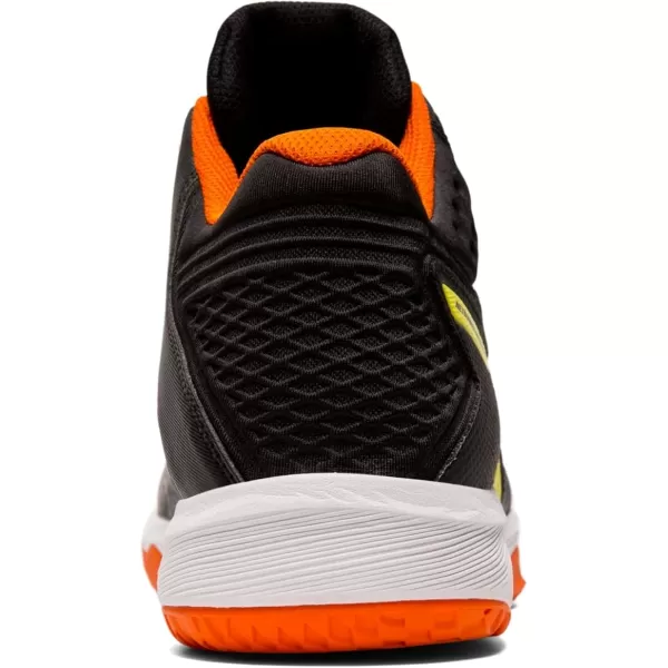 imageASICS Mens Netburner Ballistic FlyteFoam Mid Top Volleyball ShoesBlackSour Yuzu
