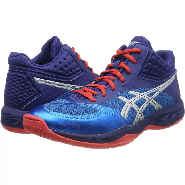 imageASICS Mens Netburner Ballistic FlyteFoam Mid Top Volleyball ShoesBlue Blue 1051a003 400