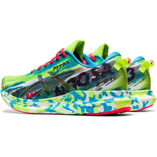 imageASICS Mens Noosa Tri 13 Running ShoesHazard GreenDigital Aqua