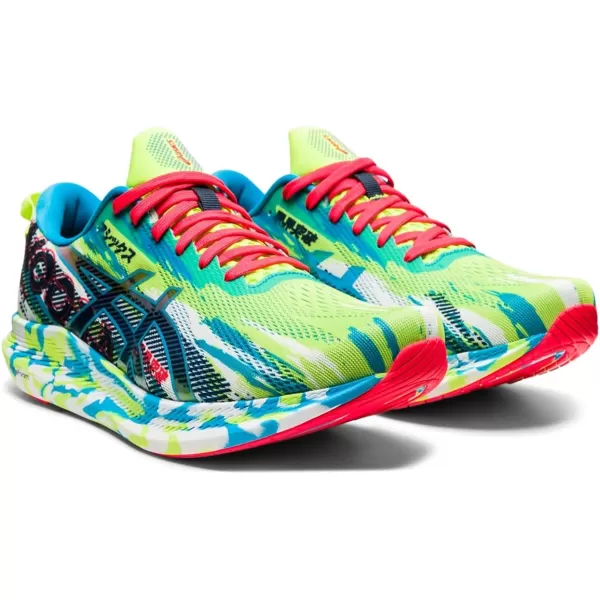 imageASICS Mens Noosa Tri 13 Running ShoesHazard GreenDigital Aqua