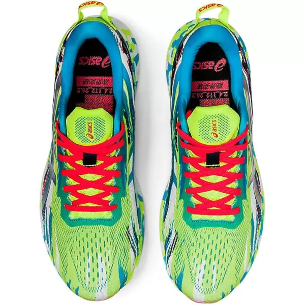 imageASICS Mens Noosa Tri 13 Running ShoesHazard GreenDigital Aqua
