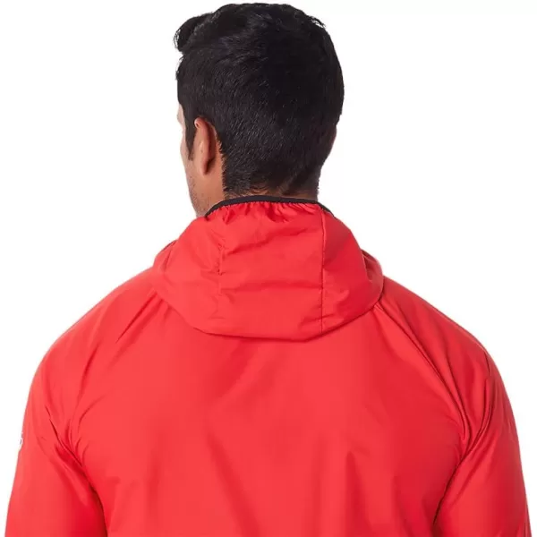 imageASICS Mens Packable Jacket Running ApparelElectric RedBlack