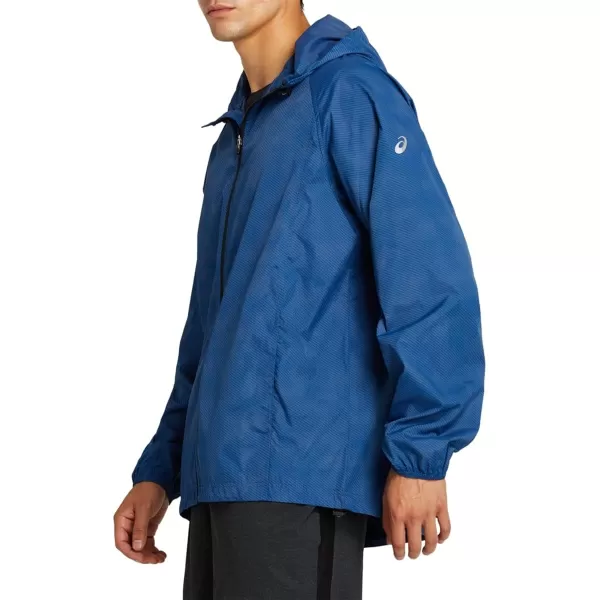 imageASICS Mens Packable JacketGrand Shark Linear Illusion Print