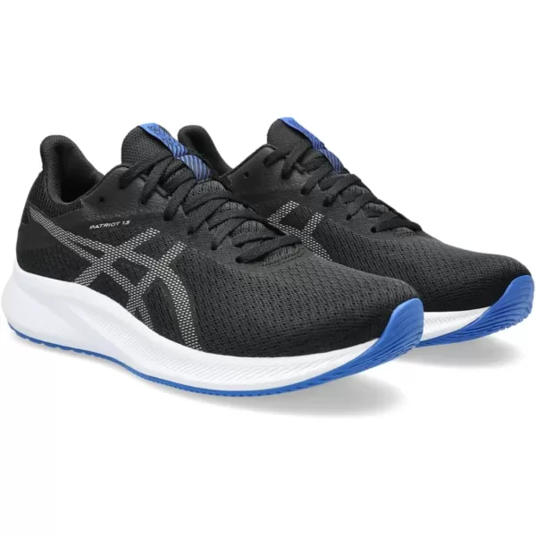 imageASICS Mens Patriot 13 Running ShoesBlackPure Silver
