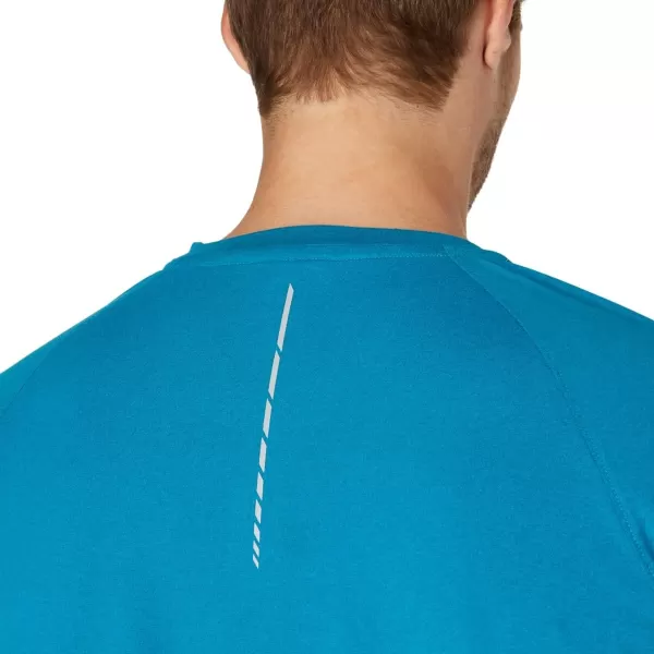 imageASICS Mens Perf Long Sleeve Henley Training ApparelTeal Blue Heather
