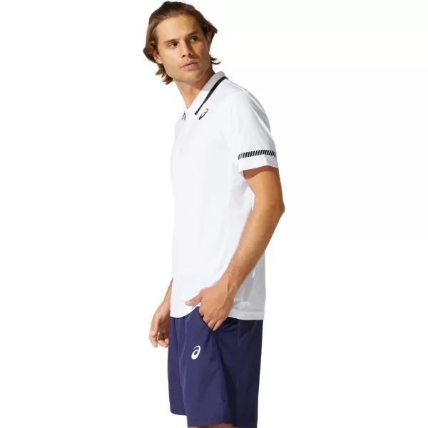 imageASICS Mens Polo Shirt Tennis ApparelBrilliant White