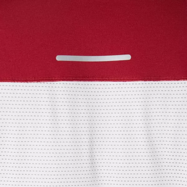 imageASICS Mens Race Short Sleeve Top Running ApparelBrilliant WhiteBurgundy