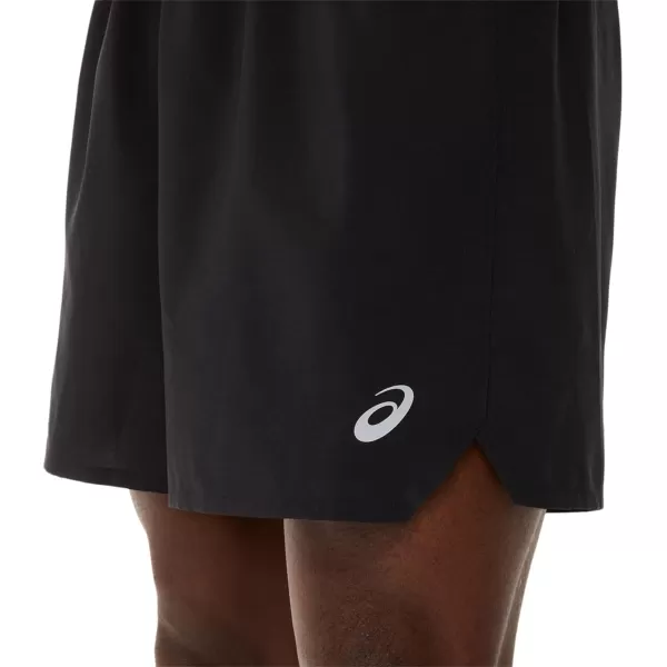 imageASICS Mens Road 2N1 7IN Short ApparelPerformance BlackCarrier Grey