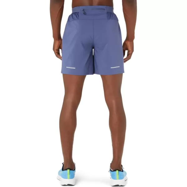 imageASICS Mens Road 2N1 7IN Short ApparelThunder BlueDenim Blue