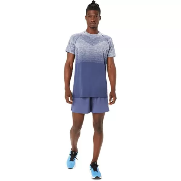 imageASICS Mens Road 2N1 7IN Short ApparelThunder BlueDenim Blue