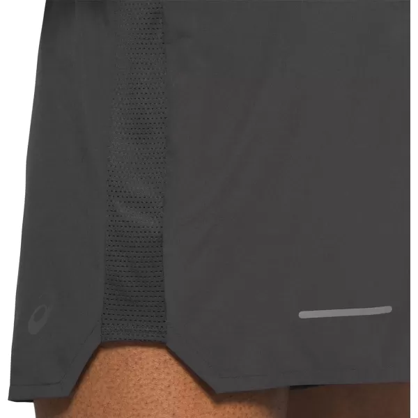 imageASICS Mens Road 5 Short Running ClothesGraphite Grey