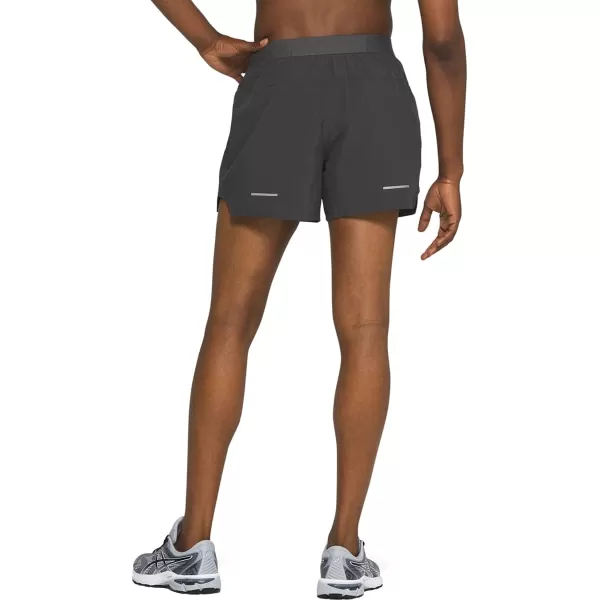 imageASICS Mens Road 5 Short Running ClothesGraphite Grey