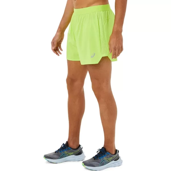 imageASICS Mens Road 5 Short Running ClothesHazard Green
