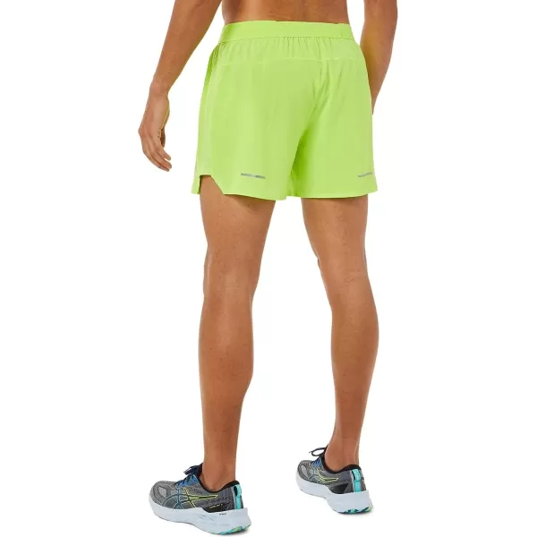 imageASICS Mens Road 5 Short Running ClothesHazard Green