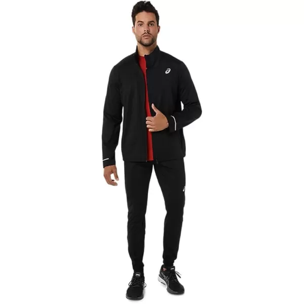 imageASICS Mens Run Lite Show Jacket Running ApparelASICS Mens Run Lite Show Jacket Running Apparel