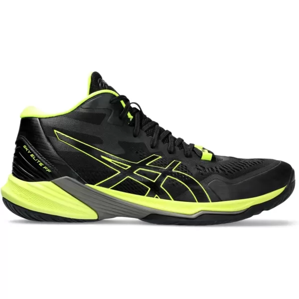 imageASICS Mens Sky Elite FlyteFoam Mid Top 2 Volleyball ShoesBlackSafety Yellow