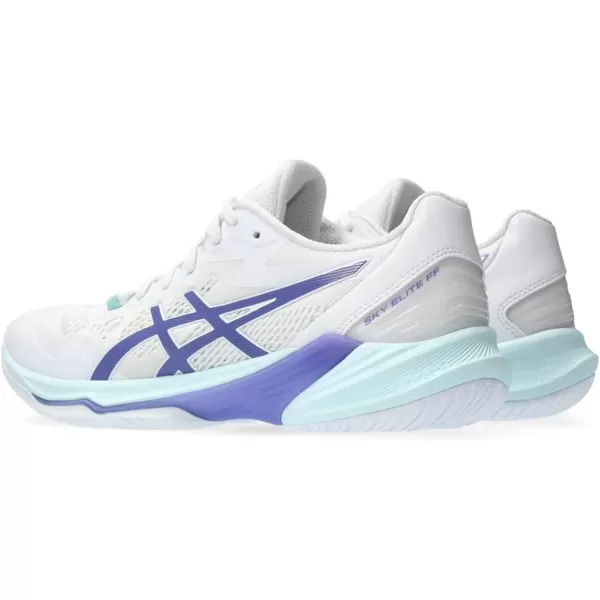 imageASICS Mens Sky Elite FlyteFoam Volleyball ShoeWhiteBlue Violet