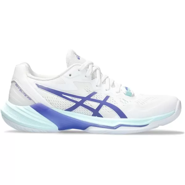 imageASICS Mens Sky Elite FlyteFoam Volleyball ShoeWhiteBlue Violet