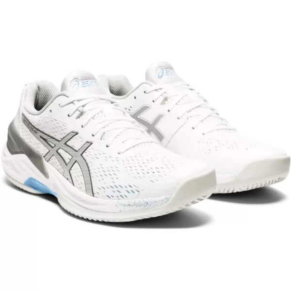 imageASICS Mens Sky Elite FlyteFoam Volleyball ShoeWhitePure Silver